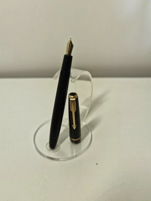 Parure Parker Ancienne - Stylo Plume Lady Slimfold Et Porte-mine, Or Plaqué, Occasion