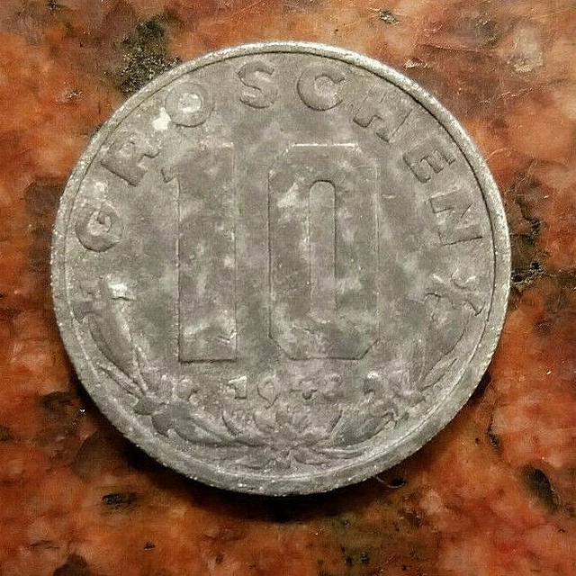 1948 Austria 10 Groschen Coin - #A3777