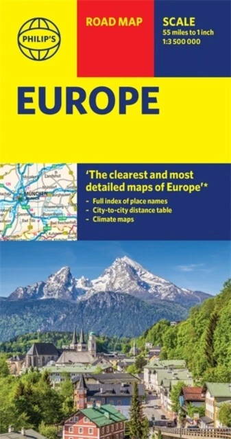 PHILIP'S MAPS - Philip's Europe Road Map - New Sheet map - J245z $14.63 ...