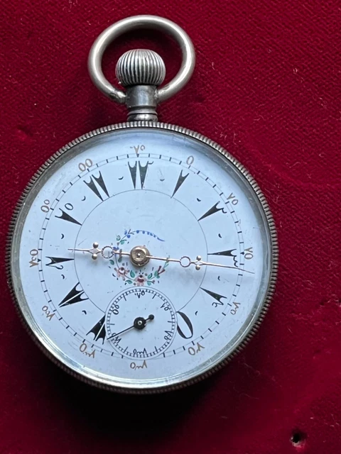 MONTRE À GOUSSET en argent avec le fond Montre à