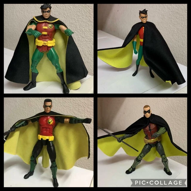 CUSTOM MCFARLANE BATMAN Animated WIRED CAPE ONLY 1/12 Dc