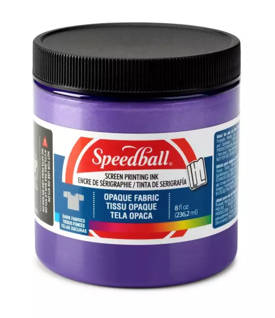 Speedball Opaque Fabric Screen Printing Ink Amethyst 8oz (4806)