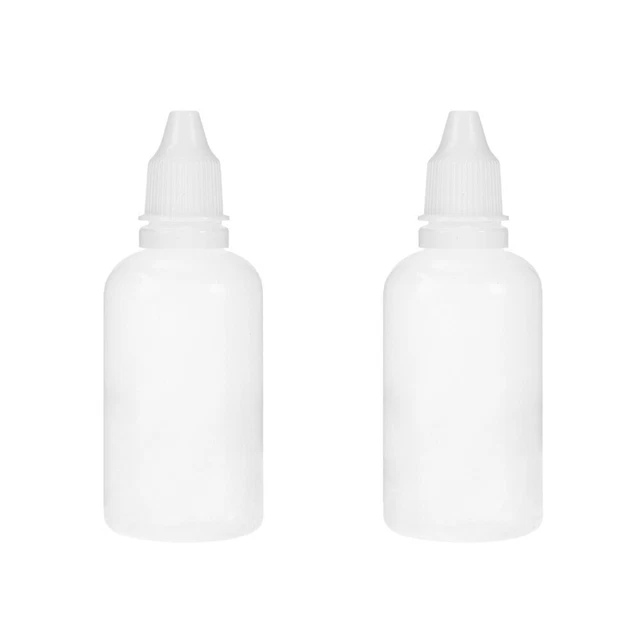 10PCS Eye Dropper Bottle White Eye Liquid Dropper Squeezable Dropping Bottle