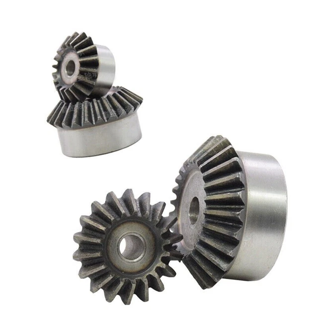 Bevel Gear Mod 1/1.5/2/2.5/3/4/5 15T-40T Transmission Gears 90° 1:1Pairing Metal
