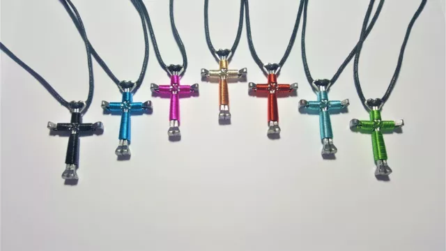 Horseshoe Nail Disciple Cross Necklace or Key Chain Buy 3 Get 1 Free MANYCOLORS