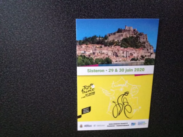 Carte postale du tour de France 2020 étape de Sisteron