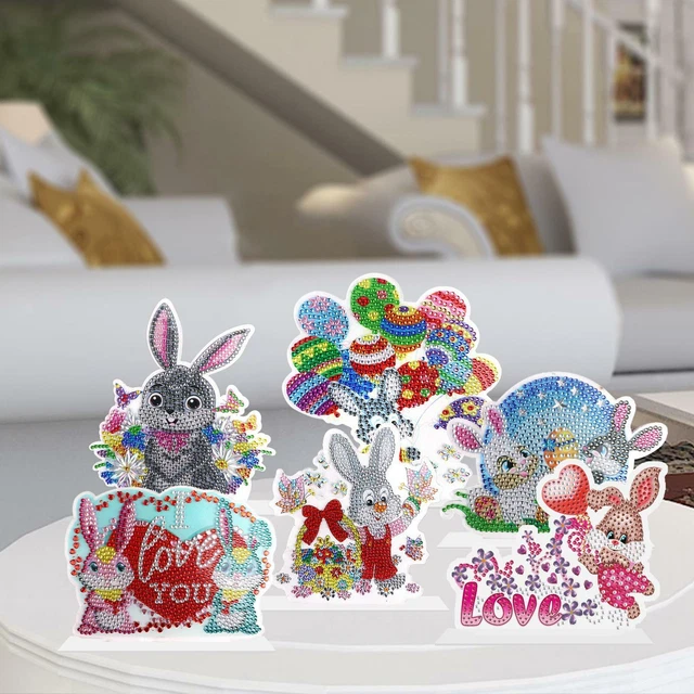 5D Diamond Painting Easter Bunny Decoration Diamond Drawing Diamond Art Kits