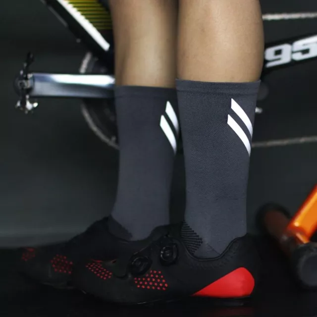 1 paio di calzini da ciclismo riflettenti traspiranti ciclismo su strada competitivi