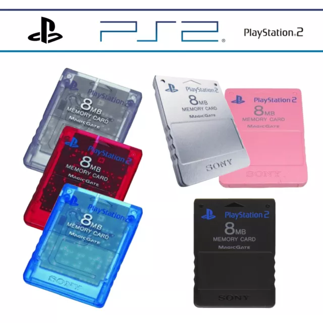 PS2 / PlayStation 2 ORIGINAL 8 MB Memory Card tarjeta de memoria memoria 🙂☑️