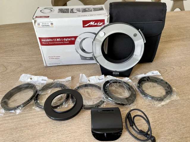 Metz Mecablitz Ring Light Wireless Digital Macro Flash 15 MS-1 Digital Kit 2
