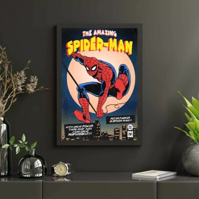 VINTAGE SPIDERMAN COMIC Poster 24x36 Ultimate Peter Parker Meilen ...