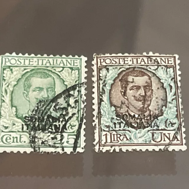 Colonie Italiane Somalia 1926 / usati cent 25 lira  una