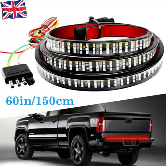 60" Truck Tailgate LED Strip Light Bar Reverse Brake Tail Stop Turn Signal Light