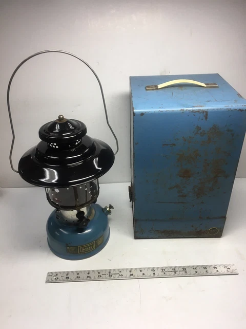 Sears Big Hat 2 Mantle Lantern Model 476.74070 Dated 1/69 Metal Case LOOK!