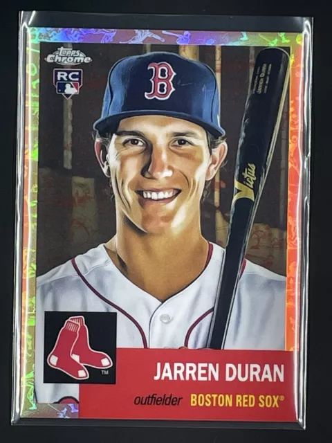 2022 Topps Chrome Platinum Jarren Duran RC Toile Rose Gold #/75 Rookie Refractor