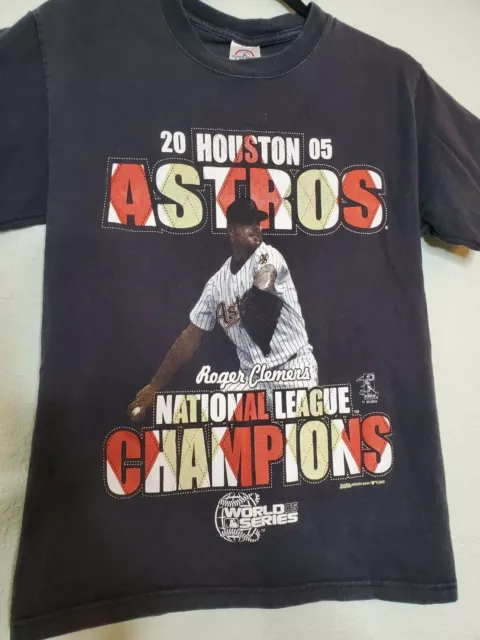 2005 Houston Astros World Series National League Champions Shirt Small Clemens