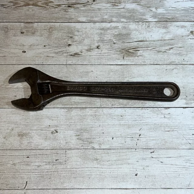 Bahco adjustable wrench 0671 - 200 8” 200mm Made in Sweden Spanner Tools