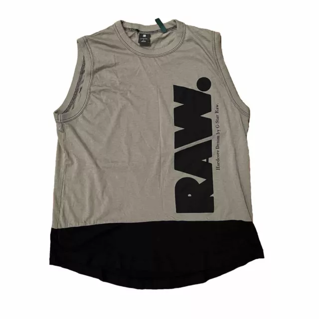 G Star RAW Women’s Lash Color Block Tank Top Size Large Green Black Sleeveless