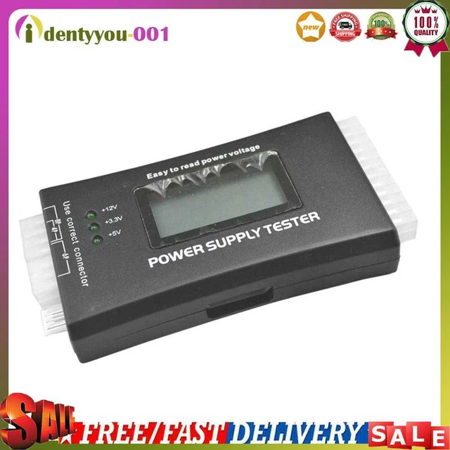 Tester alimentatore computer display LCD 20/24 pin misura per ATX BTX ITX TFX