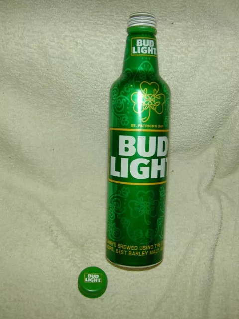 (1) Bud Light St. Patrick's 2022 16 Oz  Aluminum Bottle  #503905 "As Is" Empty 1