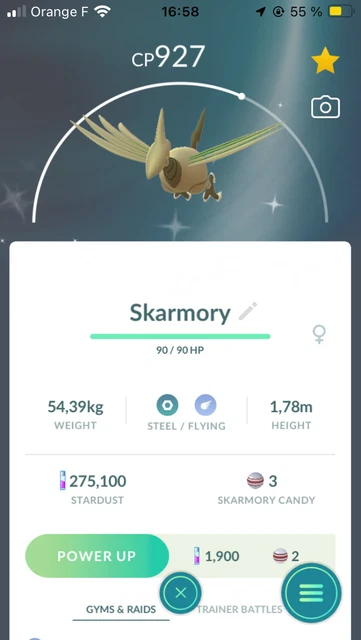 Compte Pokémon GO Shiny X59 + 3M Poussières D'étoiles (Mini PTC, Neuf)