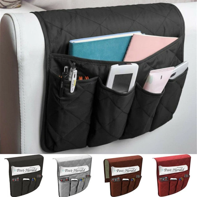 5POCKETS SOFA ARM Rest TV Remote Control Tidy Organizer Holder Chair