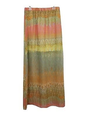 Socialite Long Colorful Rainbow Hippie Boho Ombre Pastel Maxi Sun SideSlit Skirt