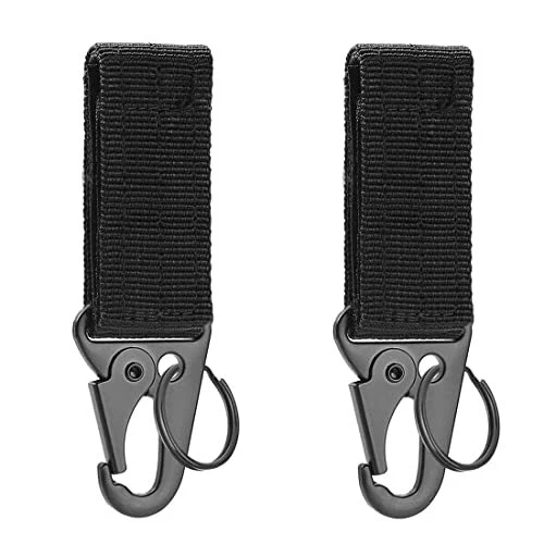 2 Stück Schlüsselanhänger Karabiner Schlüsselanhänger, Taktischer Schlüsselan...