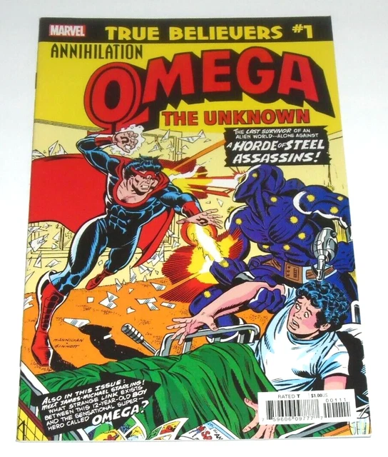 TRUE BELIEVERS ANNIHILATION-OMEGA THE UNKNOWN # 1 NM Marvel  Reprint
