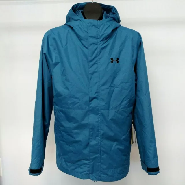 Under Armour Storm Hooded Fleece Lined Jacket Parka - Men's S & M, Blue