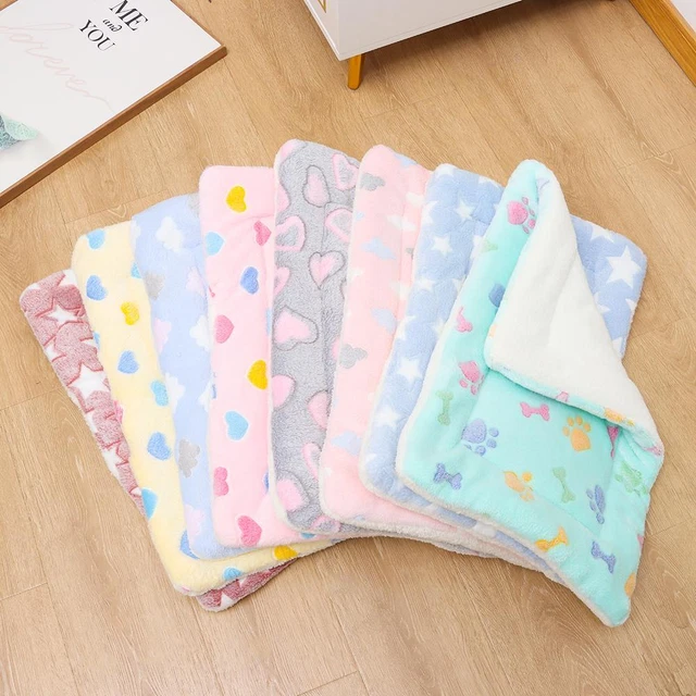 Cojín Accesorios Hámster Alfombra de franela para mascotas Almohadilla para dormir Perro Manta Cama para gato