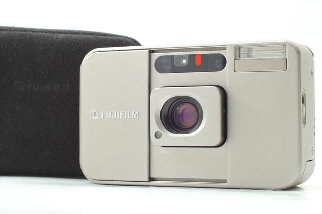 LCD OK [MINT / Case] Fujifilm Fuji Cardia mini Tiara Film Camera 28mm Lens JAPAN