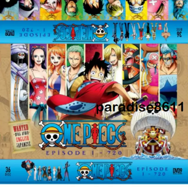 One Piece Eps 1-720. Dual audio. English Dub. English & Chinese Subtitles.