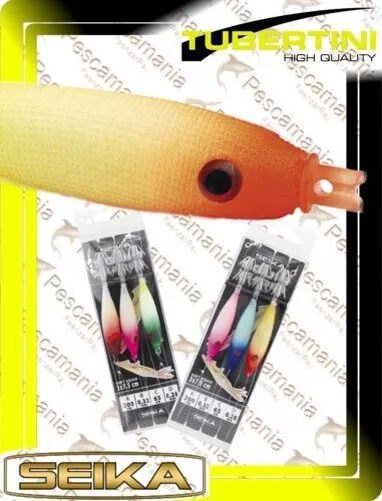 Líneas de Pesca Pronto Jibionera Seika Mini Squid Suave Silk 7.5cm Egi Calamar