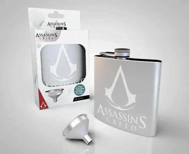 Assassin's Creed Logo Hip Flask Ubisoft Ezio Merchandise Collectable Video Game