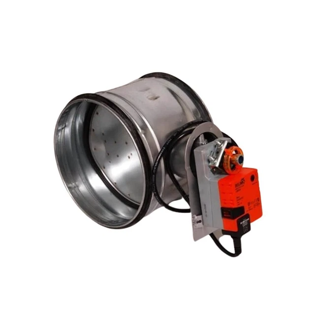 Tubo di piegatura valvola di intercettazione zincato con motore Belimo da Ø80 mm a 315 mm