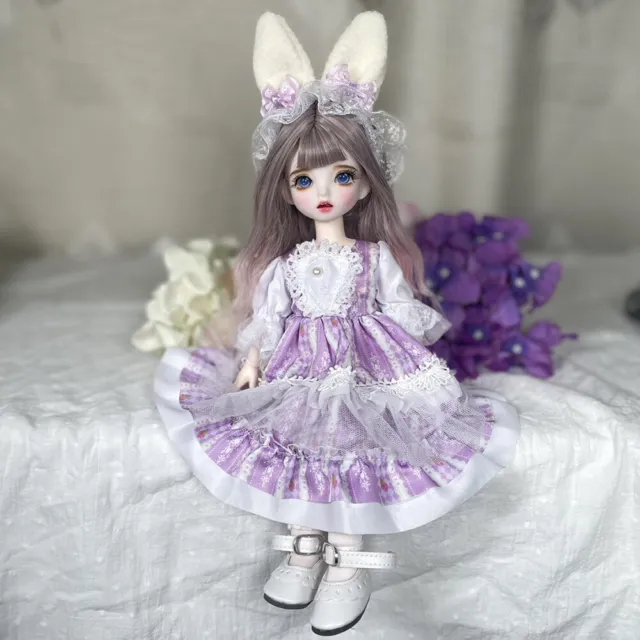 1/6 BJD Doll 30cm Dolls for Girls with Full Outfits DIY Cute Headband Clothes