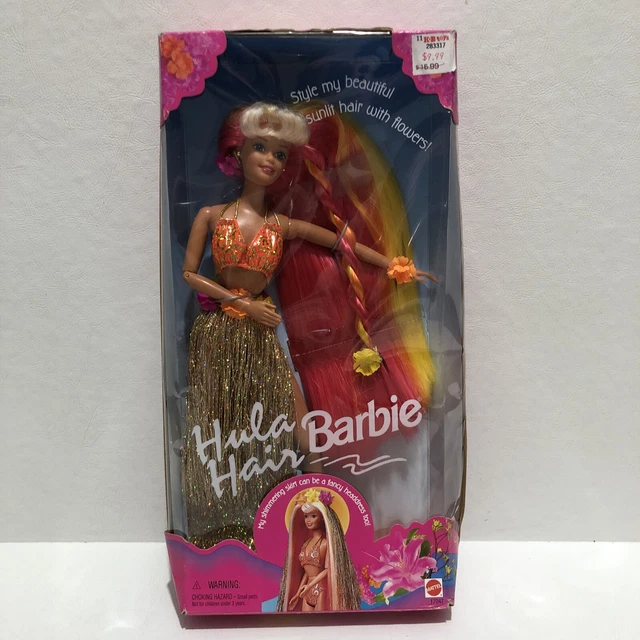 HULA HAIR BARBIE DOLL NEW IN BOX 1996 MATTEL 17047 VINTAGE (bin13 HULA HAIR BARBIE DOLL NEW IN BOX 1996 MATTEL 17047 VINTAGE (bin13