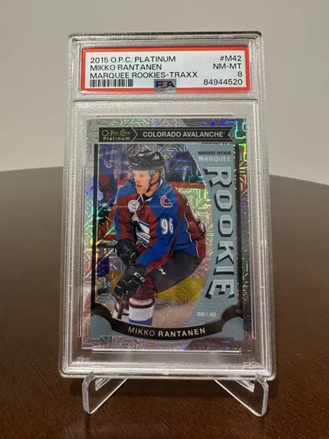 2015-16 OPC Platinum Marquee Rookies Traxx Mikko Rantanen RC #M42 PSA 8 NM-MT