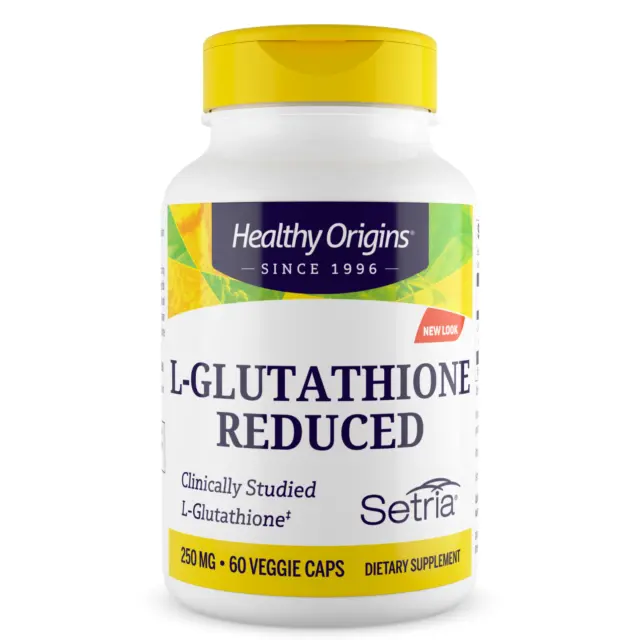 Healthy Origin L-Glutathione Reduced 250mg 60 Veg Capsules  Antioxidant