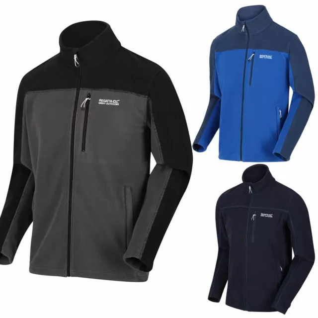 Regatta Fellard Mens Polar Fleece Jacket Zip Up Outdoor Breeze Lightweight Coat