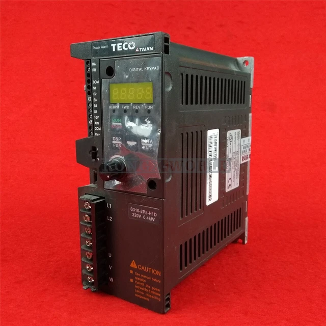 1x Taian Inverter S310-2P5-H1D 0.5HP/0.4KW Used