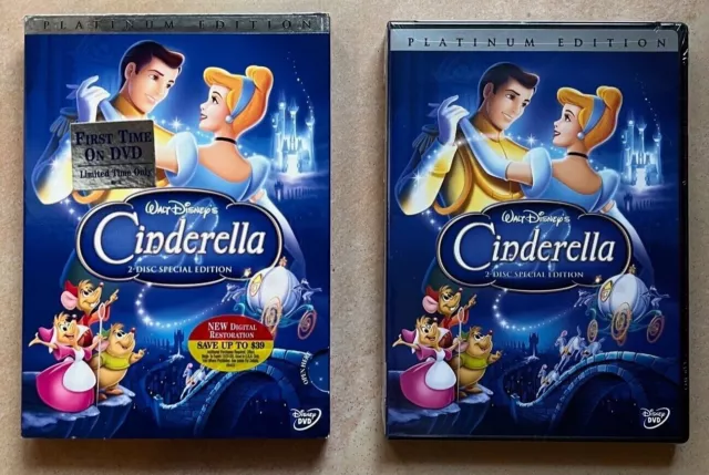 Cinderella 2 Disc Special Edition Platinum Collection DVD W SLIPCOVER BRAND NEW!