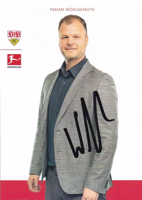 Fabian WOHLGEMUTH - VfB Stuttgart 2023/24, Sportdirektor, Original-Autogramm!