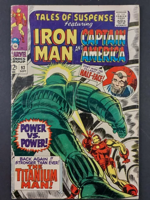 Tales of Suspense #93 - Marvel Comics 1967 - Iron Man & Captain America