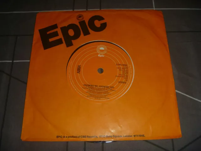 ABBA ‎– Knowing Me, Knowing You  Original 1977 UK release 7" vinyl