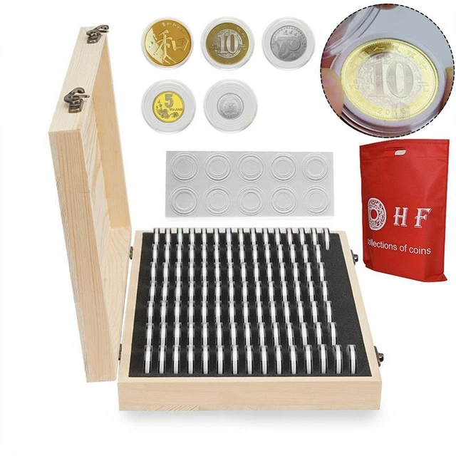 Boîte de rangement pour pièces de protection double couche pour pièces commé
