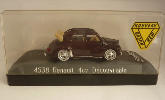 Renault 4L Découvrable (1964) 1/43 Solido Gris/Noir