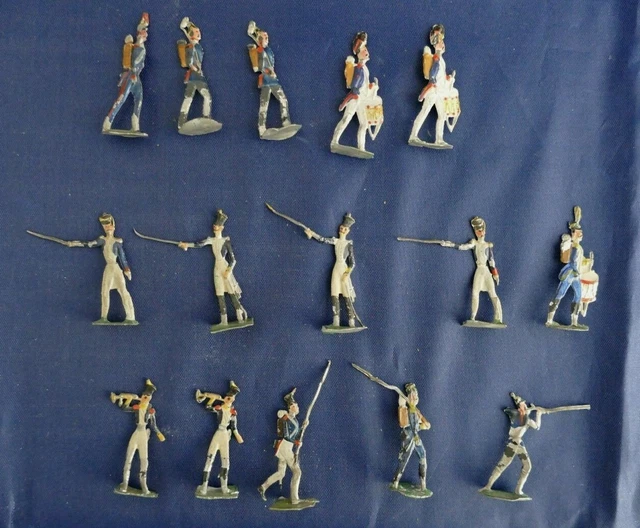 Rare plat d'étain figurine de l'empire en 75mm - flat tin - Zinnfiguren