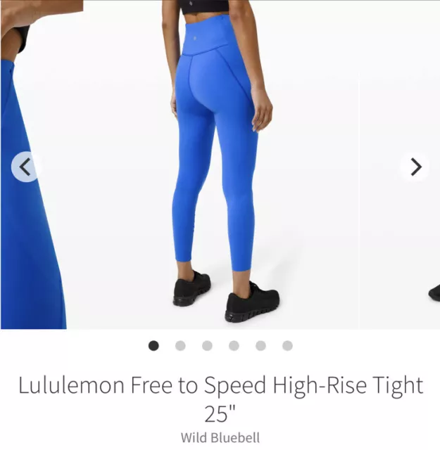 Lululemon Leggings Pants Free to Speed HR Pants 25” Black Size 6 NWT $138